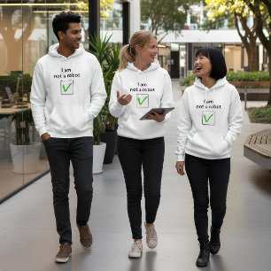 “Sans être un robot” Sweat à capuche