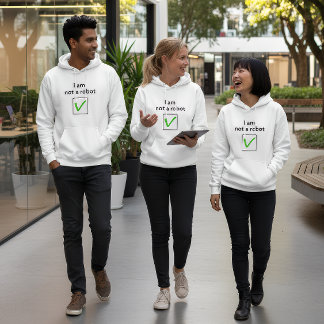 “Sans être un robot” Sweat à capuche