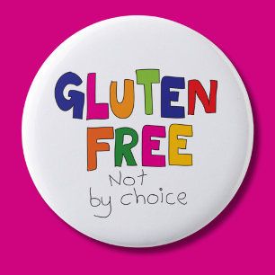 Sans gluten pas par choix badge coeliac