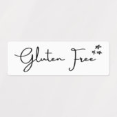 Sans gluten {Stars} Étiquettes | Étiquettes de cui (Design 2)