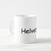 Sans Helvetica Mok (Voorkant links)