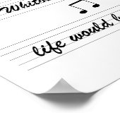 Sans la vie musicale serait une erreur - poster (Coin)