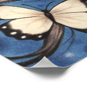 Sans mes rêves Poster de la fille avec des papillo (Coin)