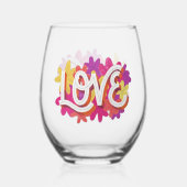 Sans Pied AMOUR Verre à vin impeccable (Verso)
