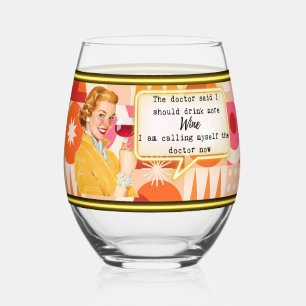 Sans Pied Cadeau drôle de verre à vin pour meilleure amie "D