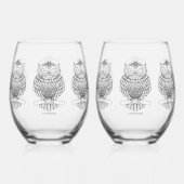 Sans Pied Hibou - Verre à vin (Verso)