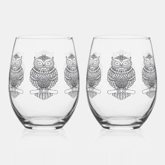 Sans Pied Hibou - Verre à vin (Recto)