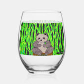Sans Pied Panda - Verre à vin (Verso)
