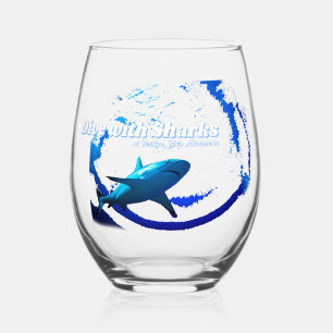 Sans Pied Requin sur le verre à vin