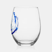 Sans Pied Requin sur le verre à vin (Gauche)