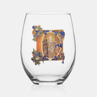 Sans Pied Verre à vin C initial éclairé