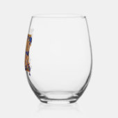 Sans Pied Verre à vin C initial éclairé (Gauche)