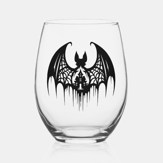 Sans Pied Verre à vin d'Halloween (Recto)