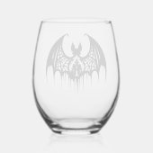 Sans Pied Verre à vin d'Halloween (Verso)