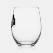 Sans Pied Verre à vin d'Halloween (Gauche)