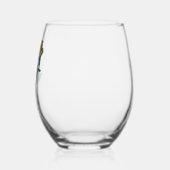 Sans Pied Verre à vin F initial éclairé (Gauche)