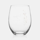Sans Pied Verre à vin fleur sauvage (Verso)