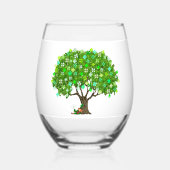 Sans Pied Verre à vin Leprechaun (Verso)