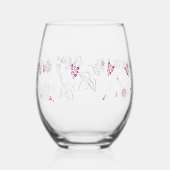 Sans Pied Verre à vin rouge (Recto)