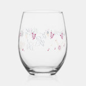 Sans Pied Verre à vin rouge (Verso)