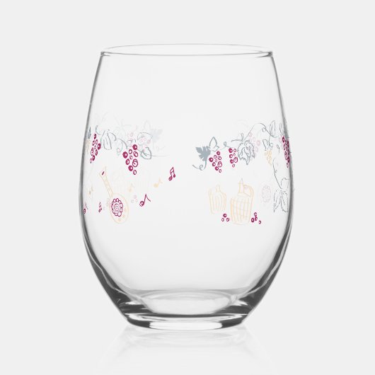 Sans Pied Verre à vin rouge (Gauche)