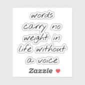 Sans Sticker En Vinyle Coupé Sur Mesure (Feuille)