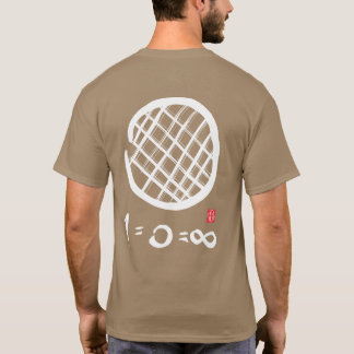 Sanshin infinity T-shirt kiezelsteen: Mannen