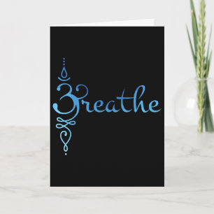 Sanskriet Zen Yoga Meditatie Ademhaling Symbool Kaart