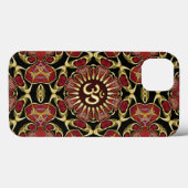 Sanskrit Om Gold + Red Baroque iPad Air Case (Achterkant (horizontaal))