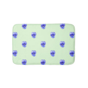 Sansy bleu sur la menthe - tapis de bain
