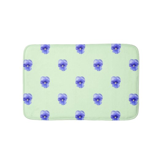 Sansy bleu sur la menthe - tapis de bain (Devant)