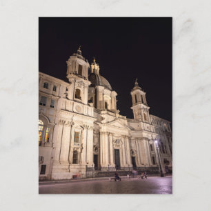 Sant Agnese-kerk aan het Piazza Navona - Rome Briefkaart