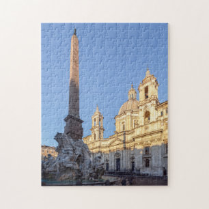 Sant Agnese kerk bij de Piazza Navona - Rome Legpuzzel