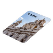Sant Agnese kerk in Piazza Navona - Rome Magneet (Linkerzijde)