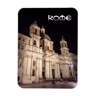 Sant Agnese kerk in Piazza Navona - Rome Magneet
