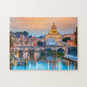 Sant Angelo Bridge Rome Italië Jigzaag Puzzle Legpuzzel