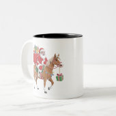 sant ride on a horse customised mug design (Devant gauche)