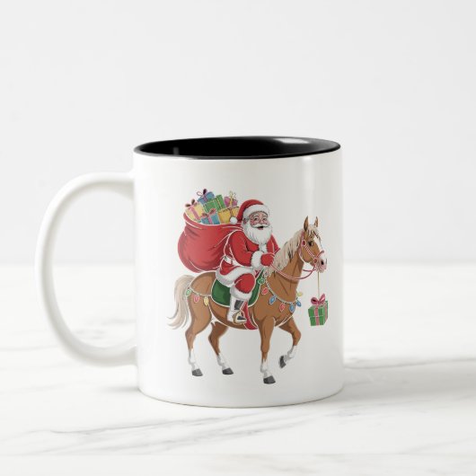 sant ride on a horse customised mug design (Gauche)