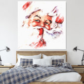 Santa 023 canvas afdruk (Insitu (Slaapkamer))