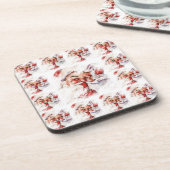 Santa 024 bier onderzetter (Linkerzijde)