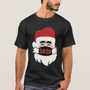 Santa 2020 met Facemask Funny Novelty Gift voor CH T-shirt