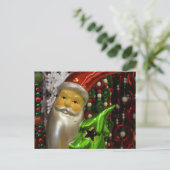 Santa 3 feestdagenkaart (Staand voorkant)