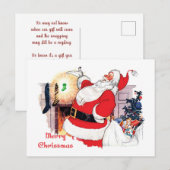 Santa aankondiging Baby op de weg Briefkaart (Voorkant / Achterkant)