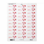 "Santa" Adresetiketten Etiket (Full Sheet)