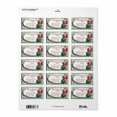 Santa Adreslabel 2 Etiket (Full Sheet)