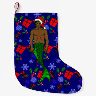 santa african zwarte merman lelijke kerstcadeaus kleine kerstsok