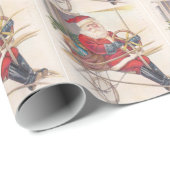  Santa Airship Fantasy Cadeaupapier (Rol Hoek)