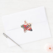  Santa Airship Fantasy Ster Sticker (Envelop)