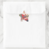  Santa Airship Fantasy Ster Sticker (Tas)