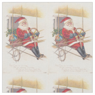 Santa Airship Fantasy Stof
